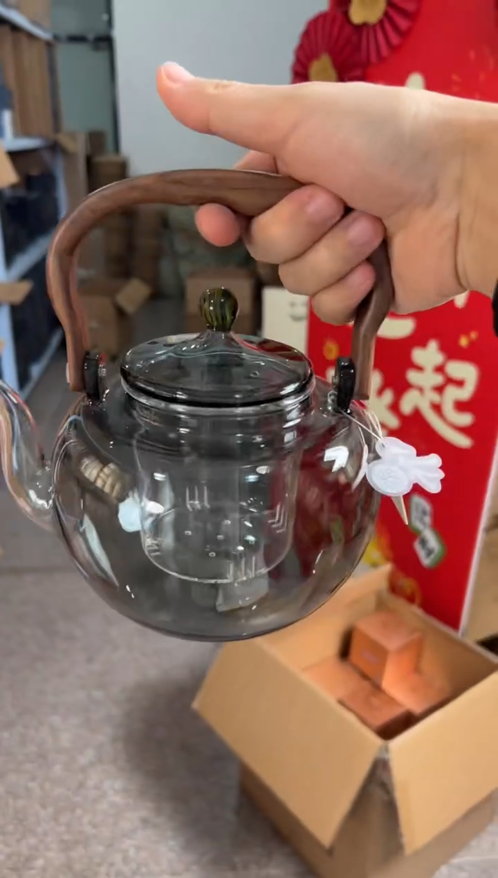 【闪购商品】禾器 木作山雅壶-烟灰（凤尾青绿盖纽）