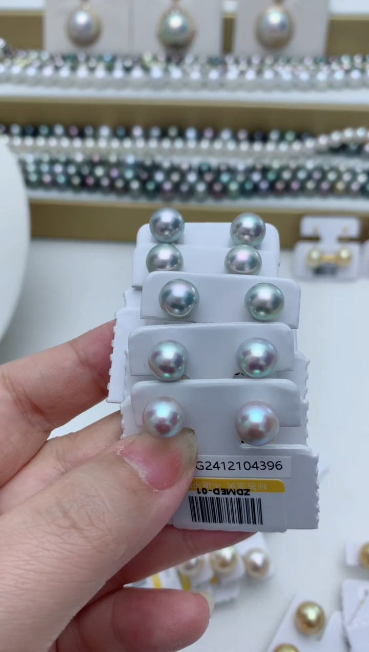 【闪购商品】海水珍珠耳饰18K金镶嵌e17 多样性发其一