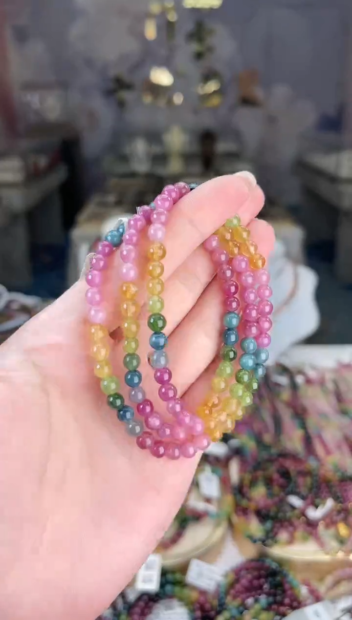 【闪购商品】碧玺/未镶嵌J5mm+碧玺多圈多样性发货