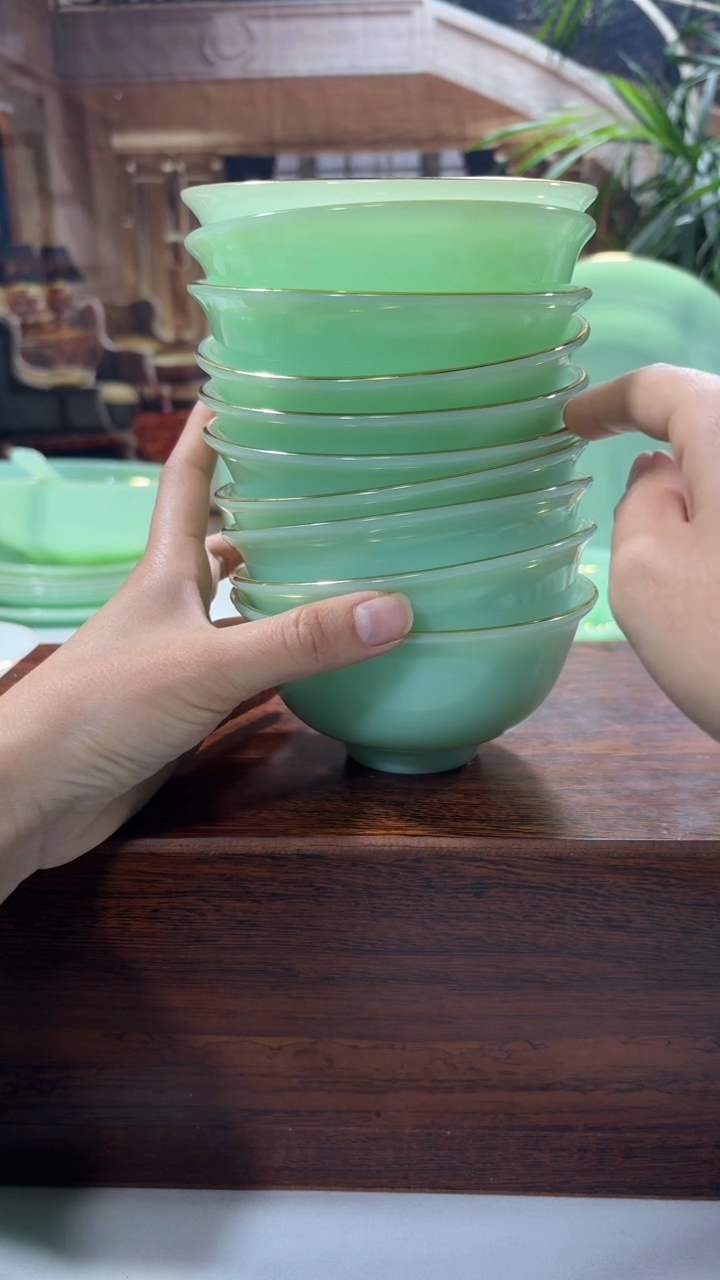 【闪购商品】...4.5英寸玉瓷碗10个口径11.5厘米