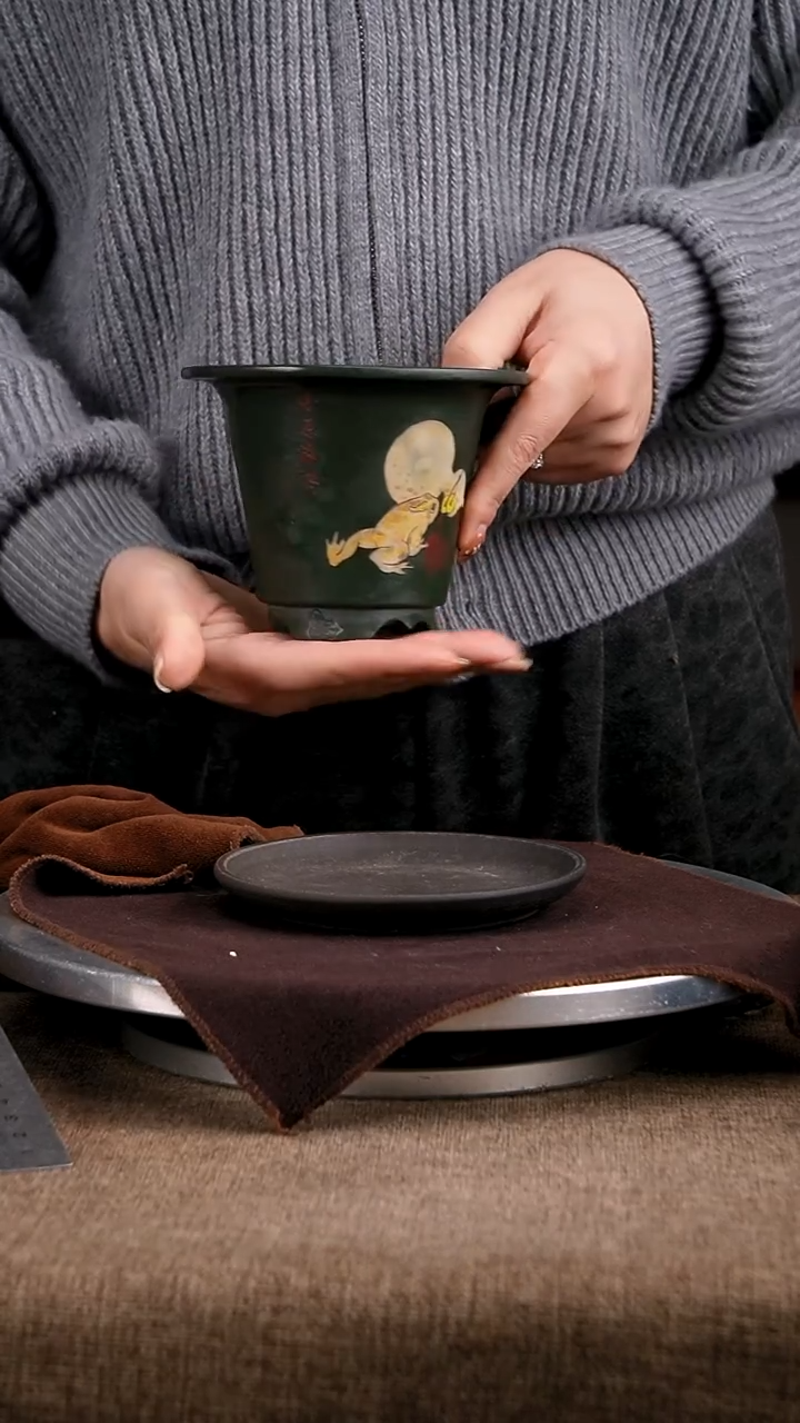 紫砂花盆花卉工艺829+z