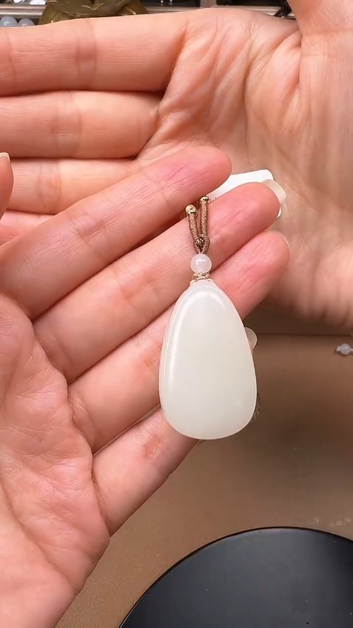 【闪购商品】和田玉吊坠未镶嵌1432平安牌 