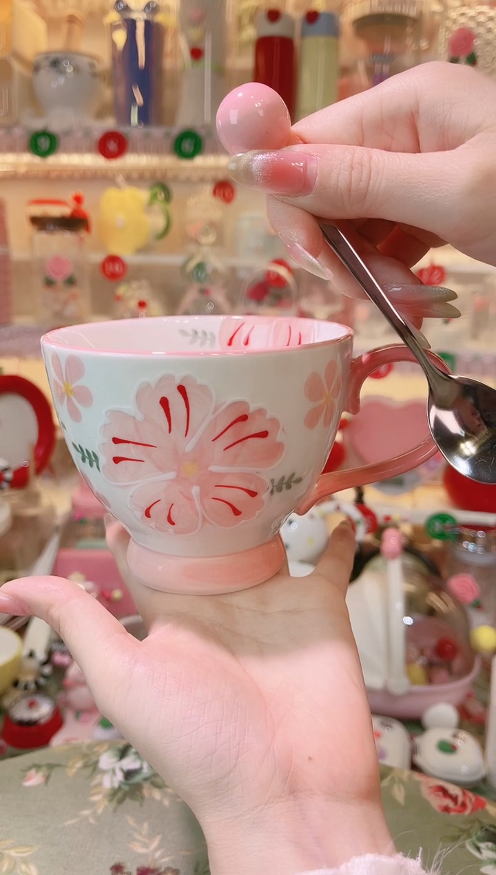 【闪购商品】摆件花朵早餐杯品质好，发货快，放心拍
