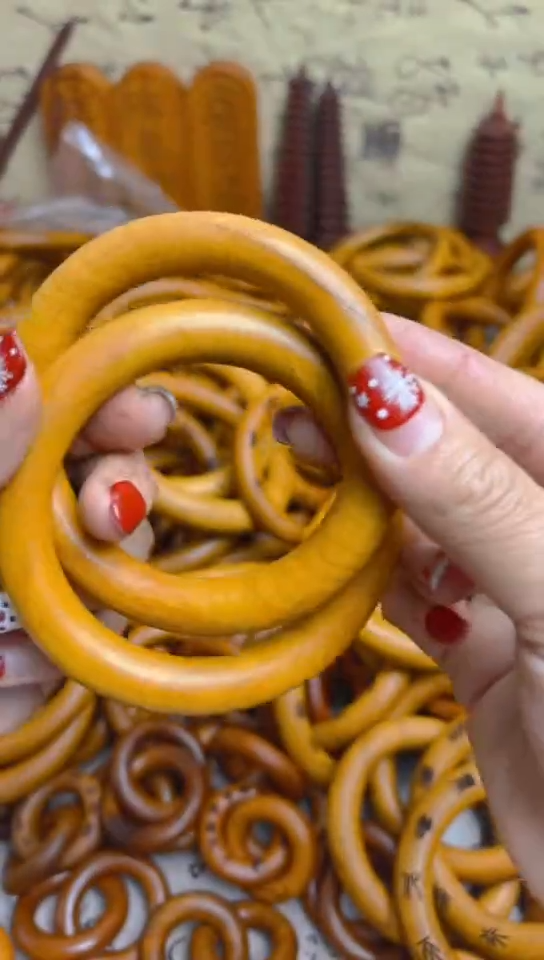 【闪购商品】枣木木艺雷击枣木乾坤圈内径65一物一拍