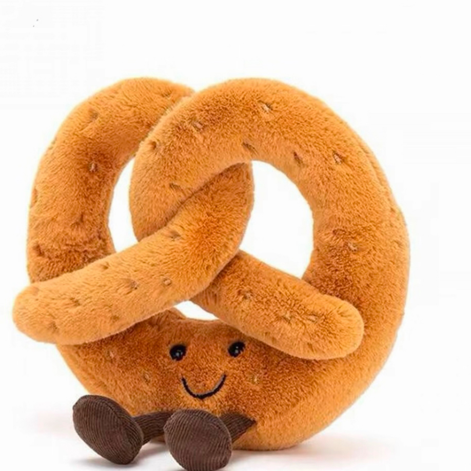 趣味碱水结毛绒玩偶可爱柔软玩具礼物送礼