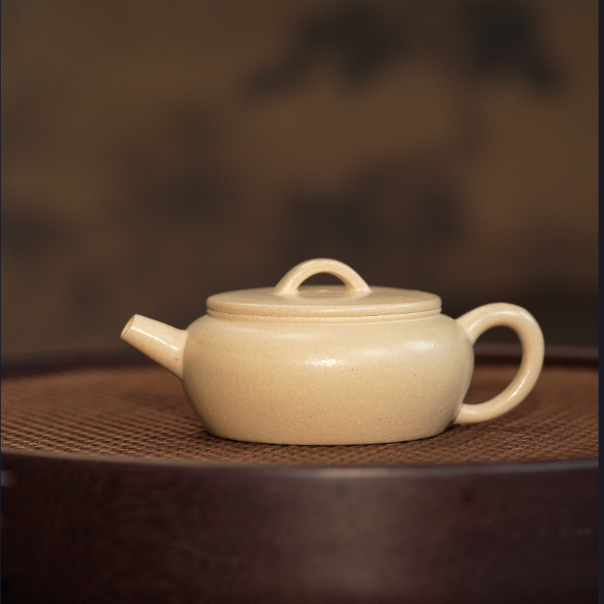 【陶研专属】 大彬诗意 本绿 130cc 蒋工堂 紫砂壶