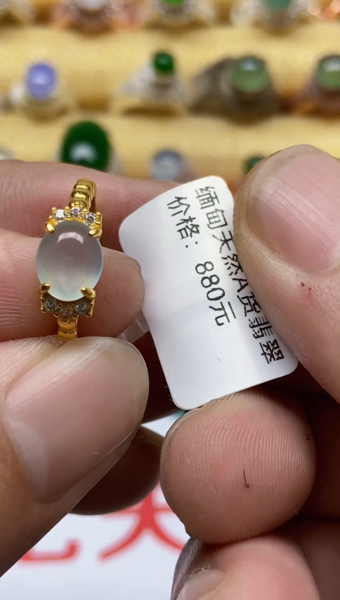 【闪购商品】翡翠戒指银S925镶嵌0000