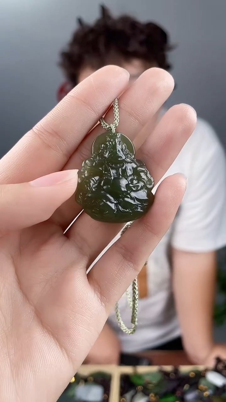 和田玉未镶嵌颈饰拍一发一，多样性发货