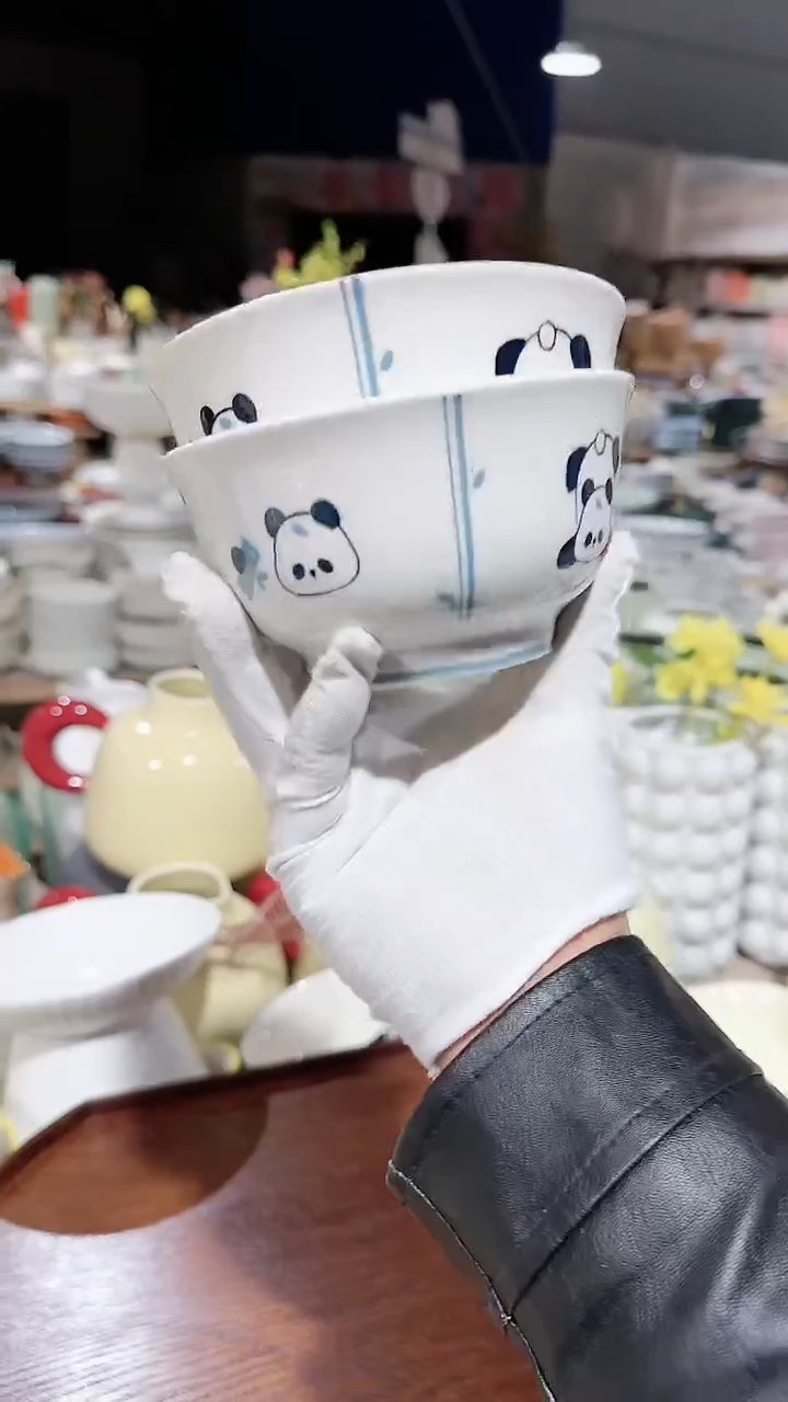 【闪购商品】瓷片2个米饭碗 微瑕凑满20元包邮