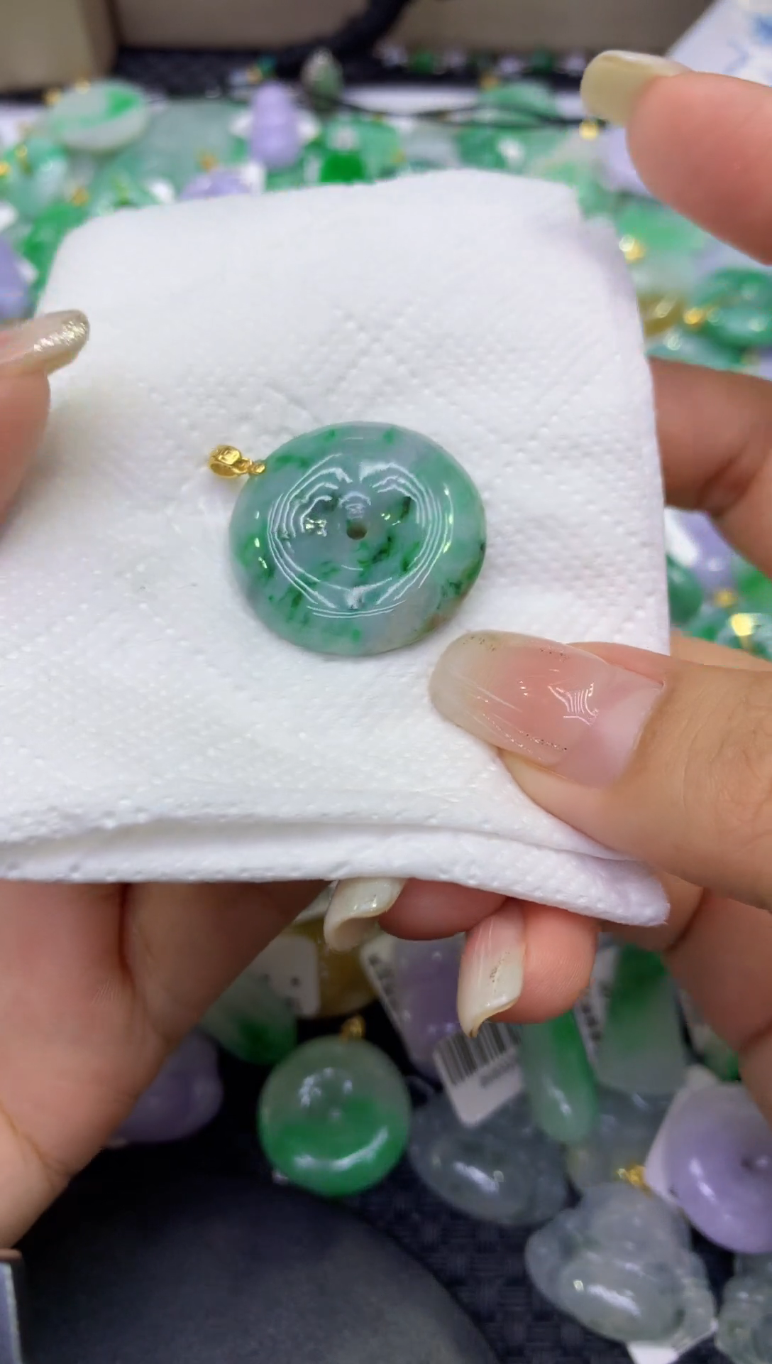 颈饰未镶嵌翡翠天然缅甸A货翡翠