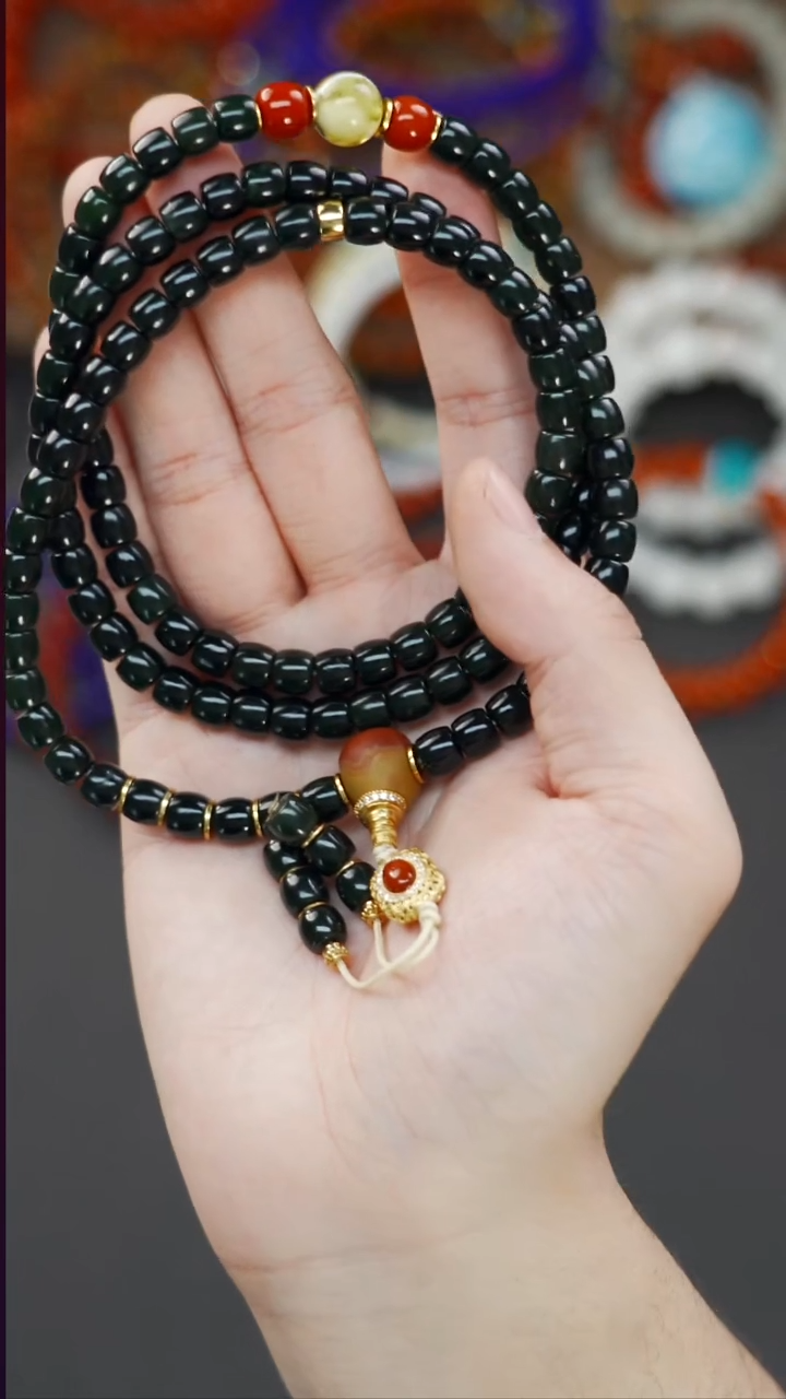 颈饰未镶嵌和田玉（碧玉）憨梵阁精品文玩回血