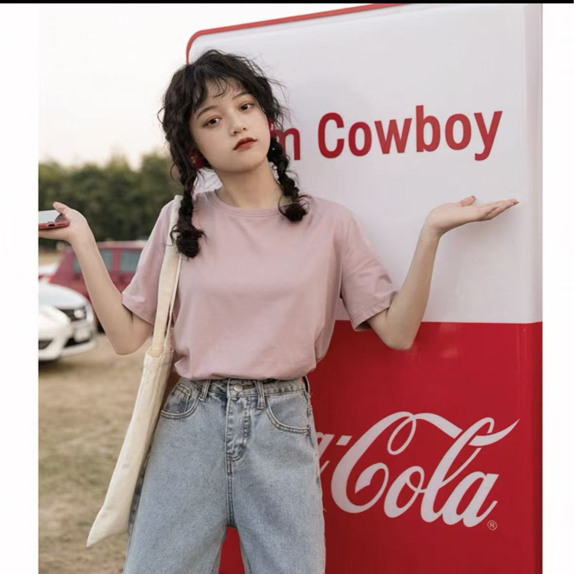 8643-严选莫代尔短袖（浅紫）