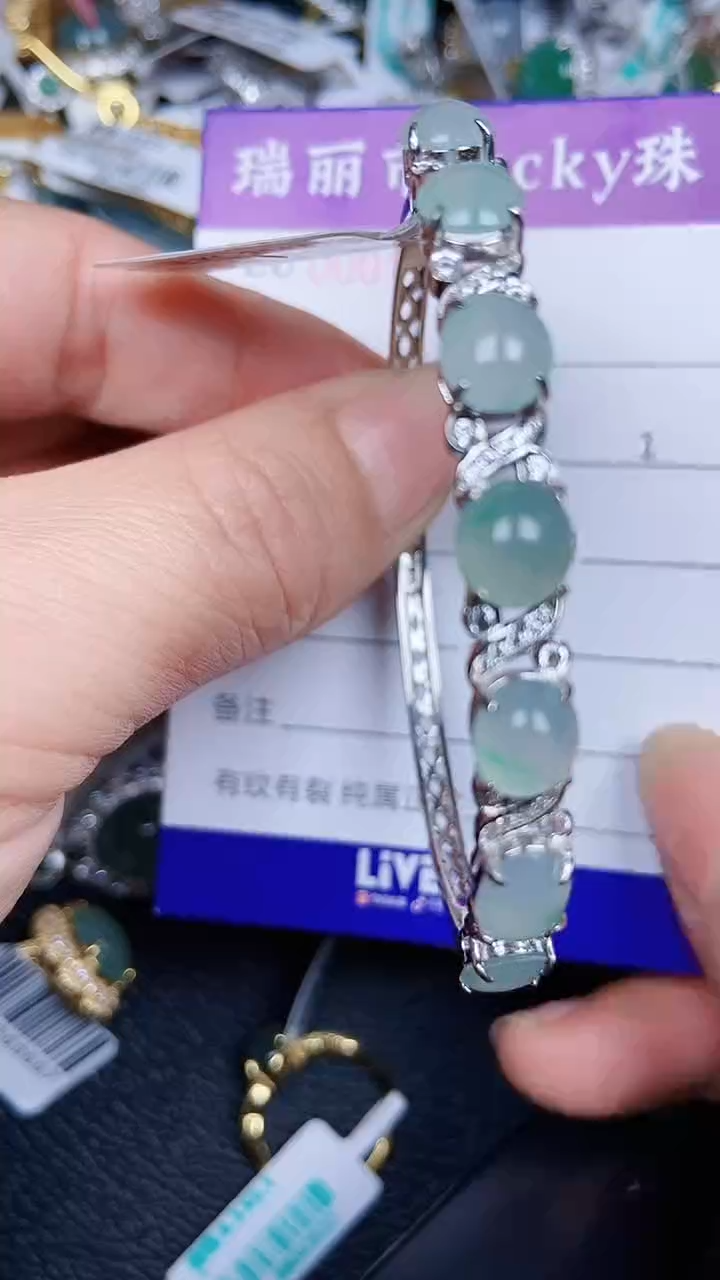 颈饰银S925镶嵌翡翠1775