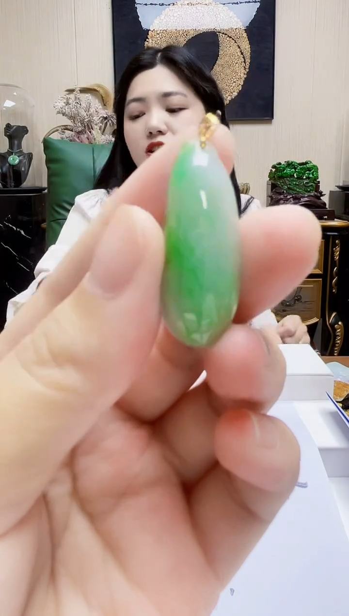 未镶嵌定制翡翠吊坠114