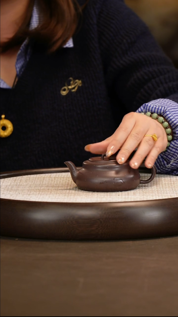 李昌鸿 福禄 紫玉金砂 130c/竹杯/竹画