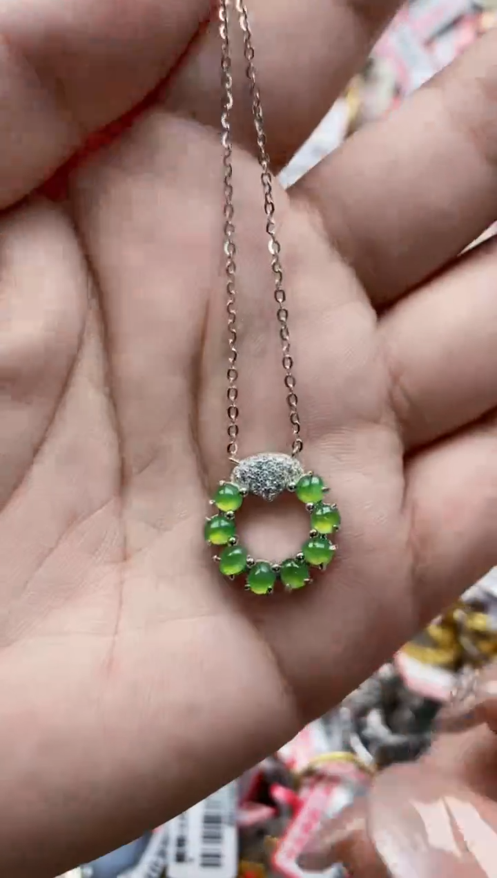 【闪购商品】翡翠戒指银S925镶嵌555555---2