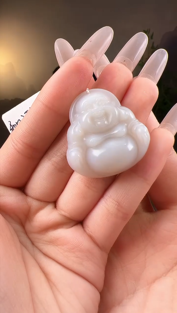 【闪购商品】和田玉颈饰未镶嵌35佛公p