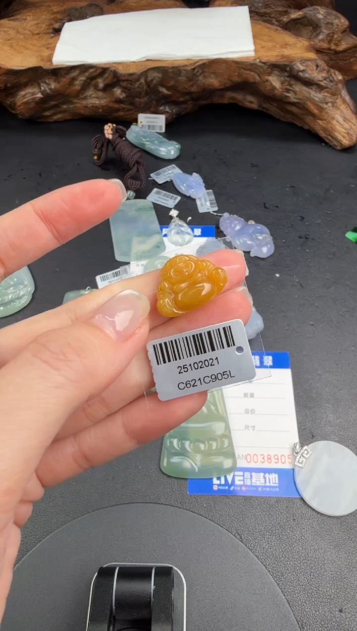 吊坠(不含链)未镶嵌翡翠翡翠饰品-215