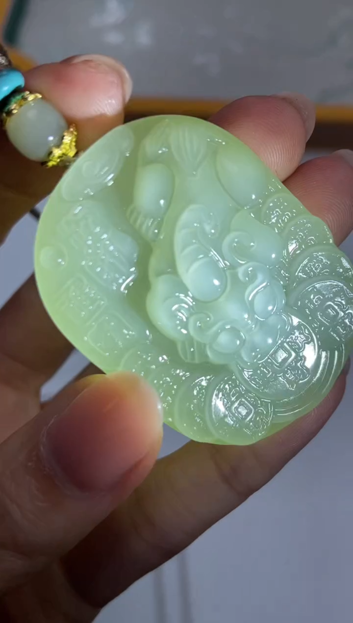 颈饰未镶嵌和田玉371898/和田玉貔貅     多样性一件发