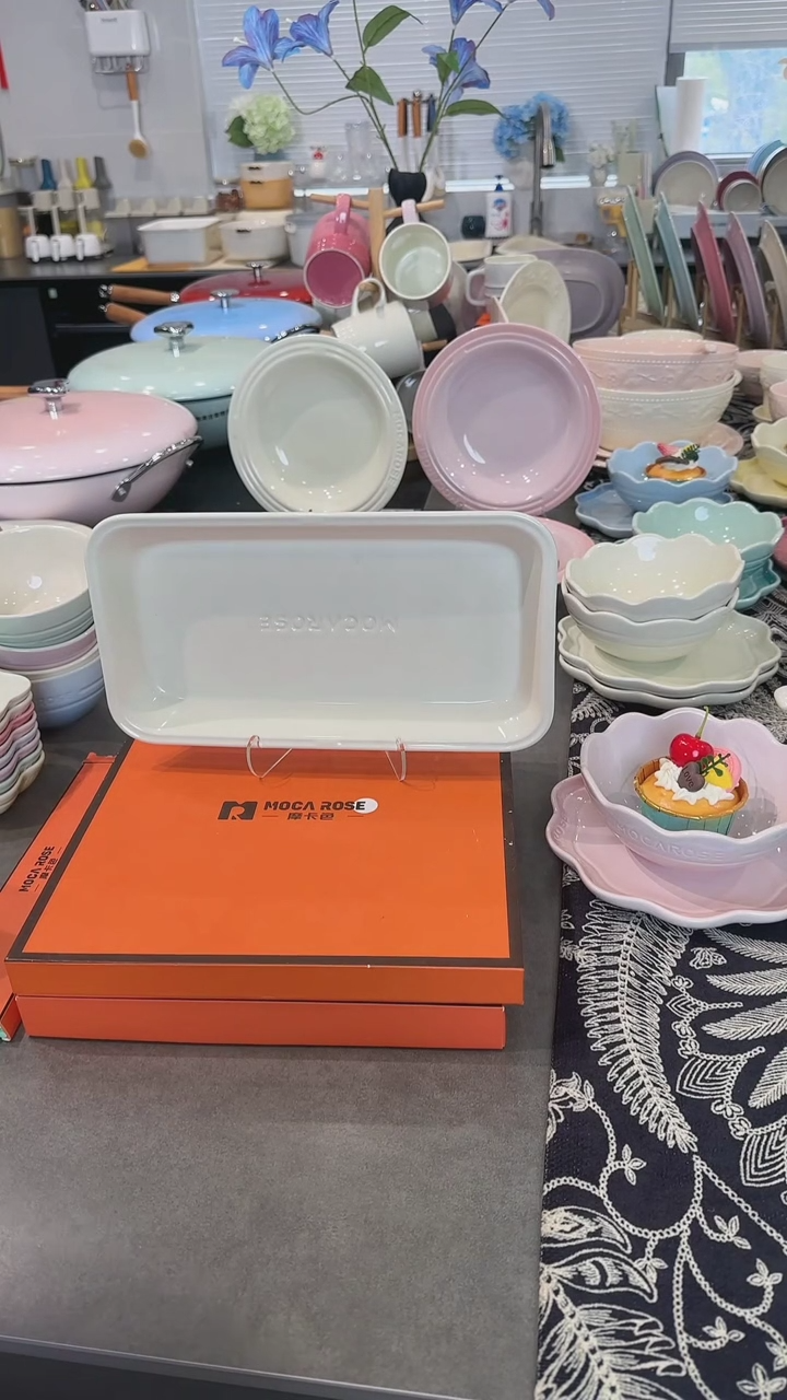 【闪购商品】瓷奶油白（11英寸）28cm炻彩鱼盘