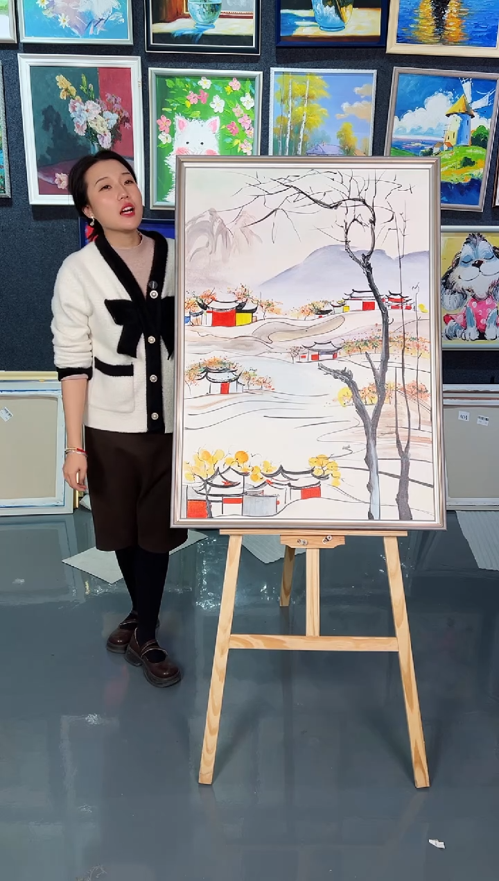 【闪购商品】油画33号 70*100抽象-手绘油画
