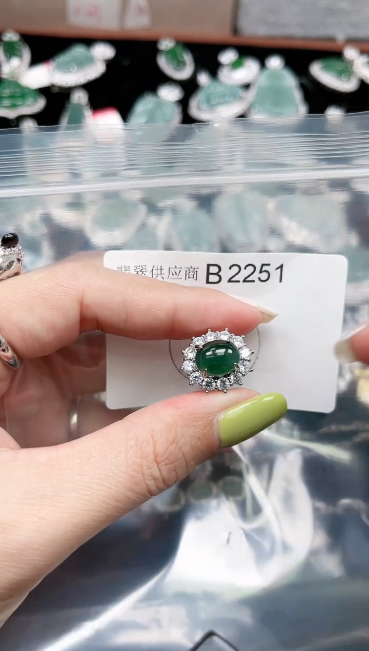 【闪购商品】翡翠颈饰未镶嵌赠皮绳2251