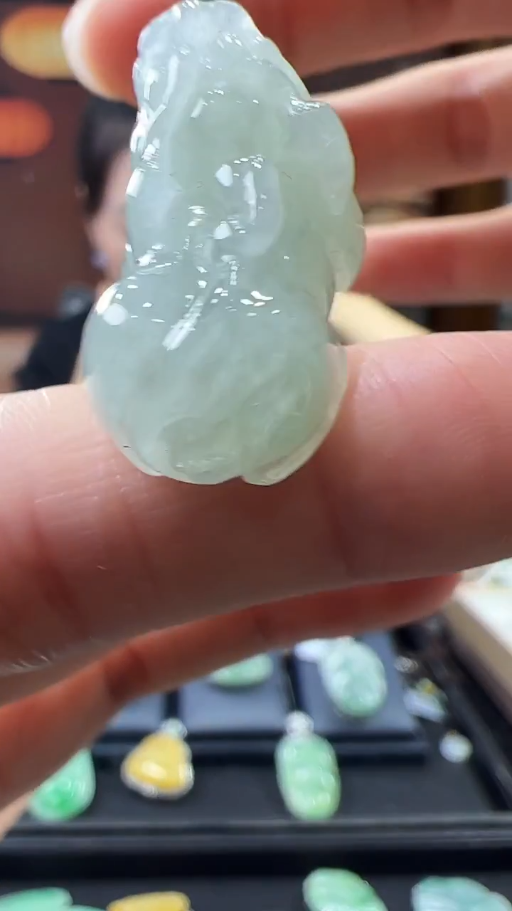 未镶嵌挂件翡翠貔貅手机挂