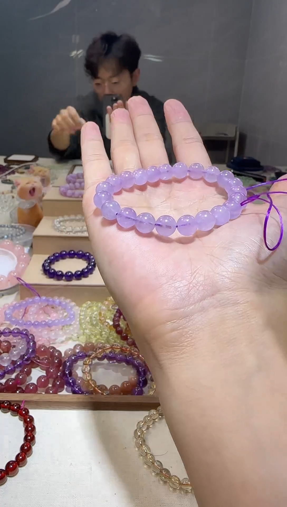 【闪购商品】水晶手链未镶嵌梦幻熏衣草紫水晶8