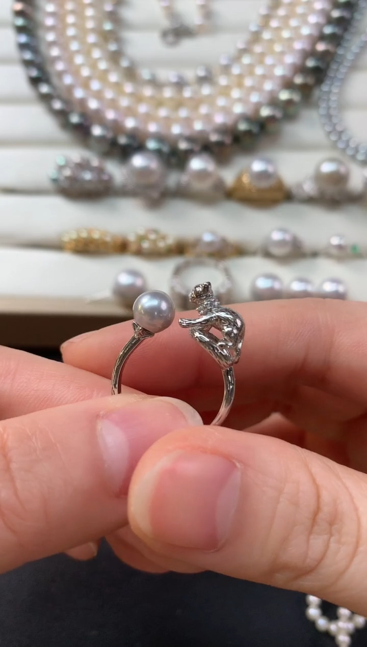 【闪购商品】海水珍珠耳饰银S925镶嵌D823|168