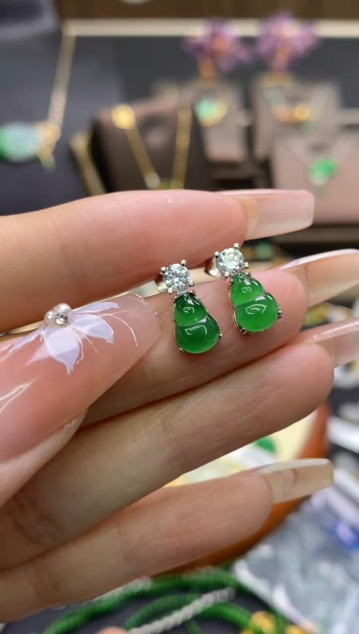 【闪购商品】翡翠颈饰银S925镶嵌净货16043