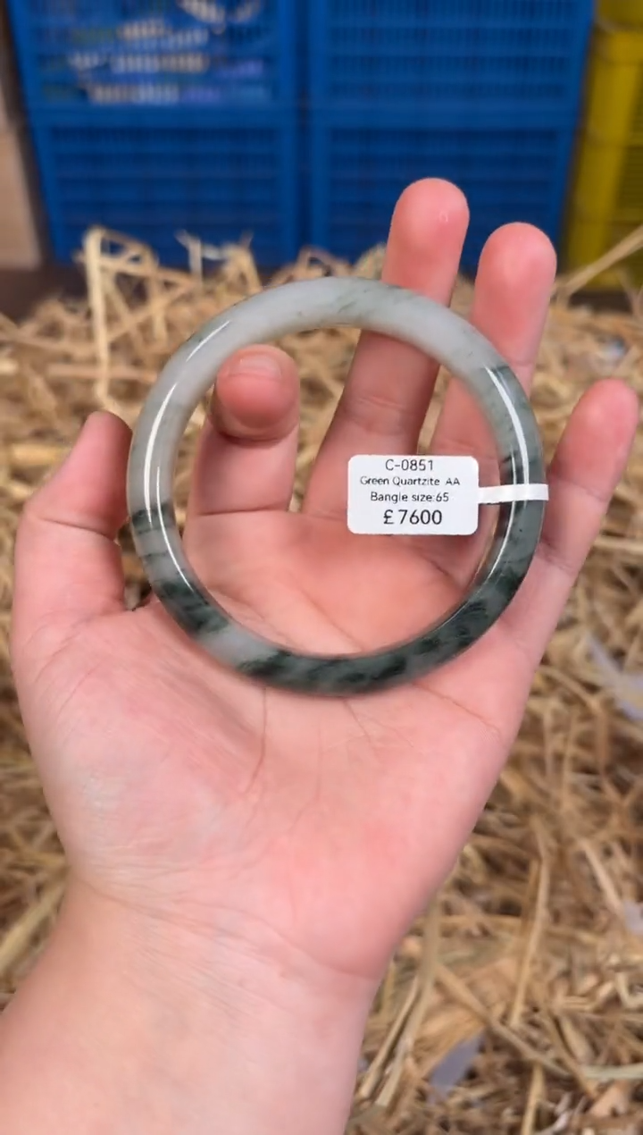 未镶嵌手镯石英质玉C0851