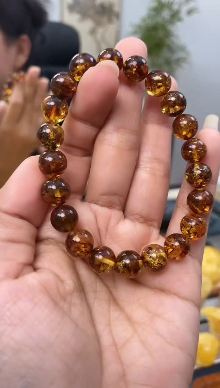 【闪购商品】琥珀裸石未镶嵌天然琥珀蜜蜡手串