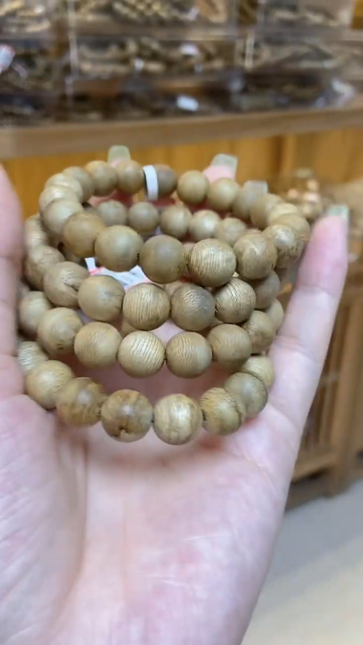 手串沉香菩萨棋圆珠单圈1.1微瑕多样性发其一