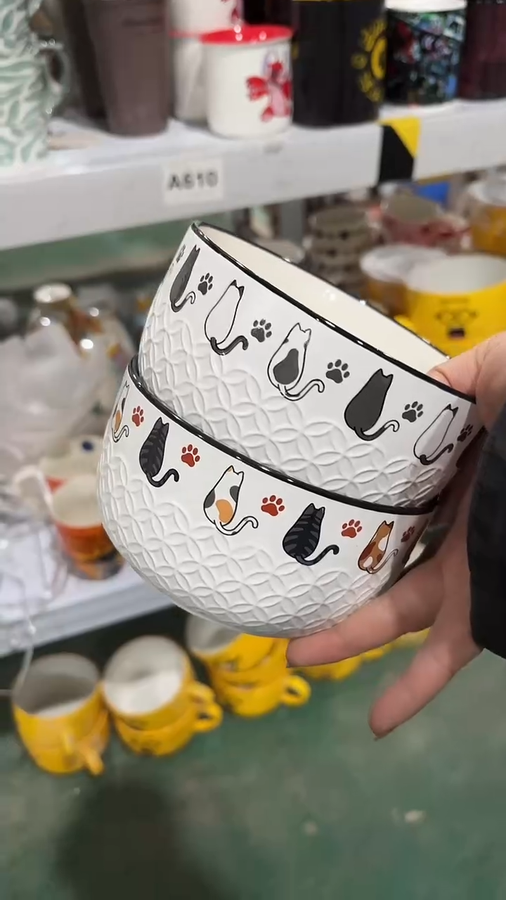 陶瓷手柄款家湖高温陶瓷杯 微瑕