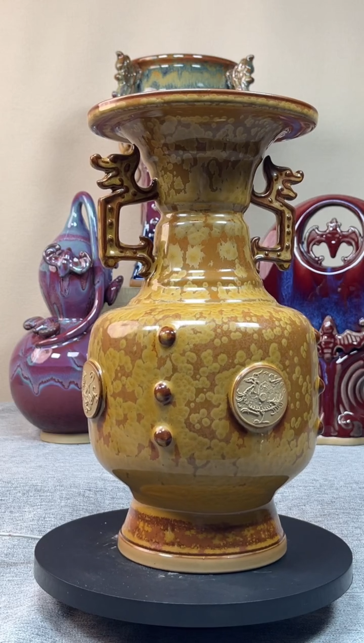 摆件神垕钧瓷收藏工艺品