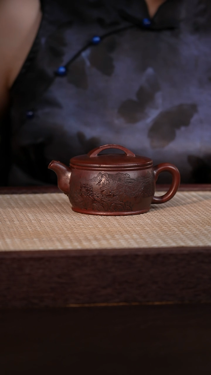茶壶紫砂梨皮朱砂紫 200cc