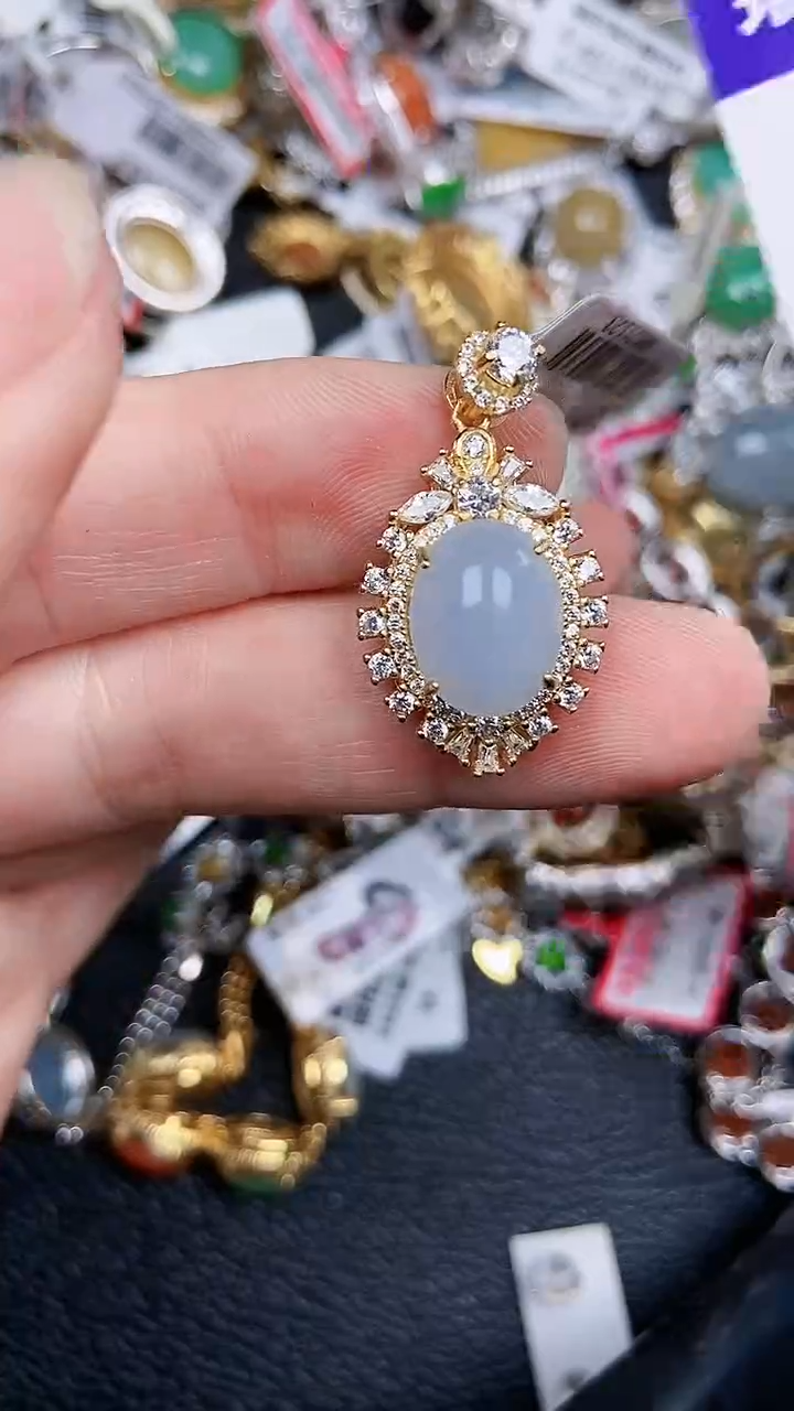 颈饰银S925镶嵌翡翠1913