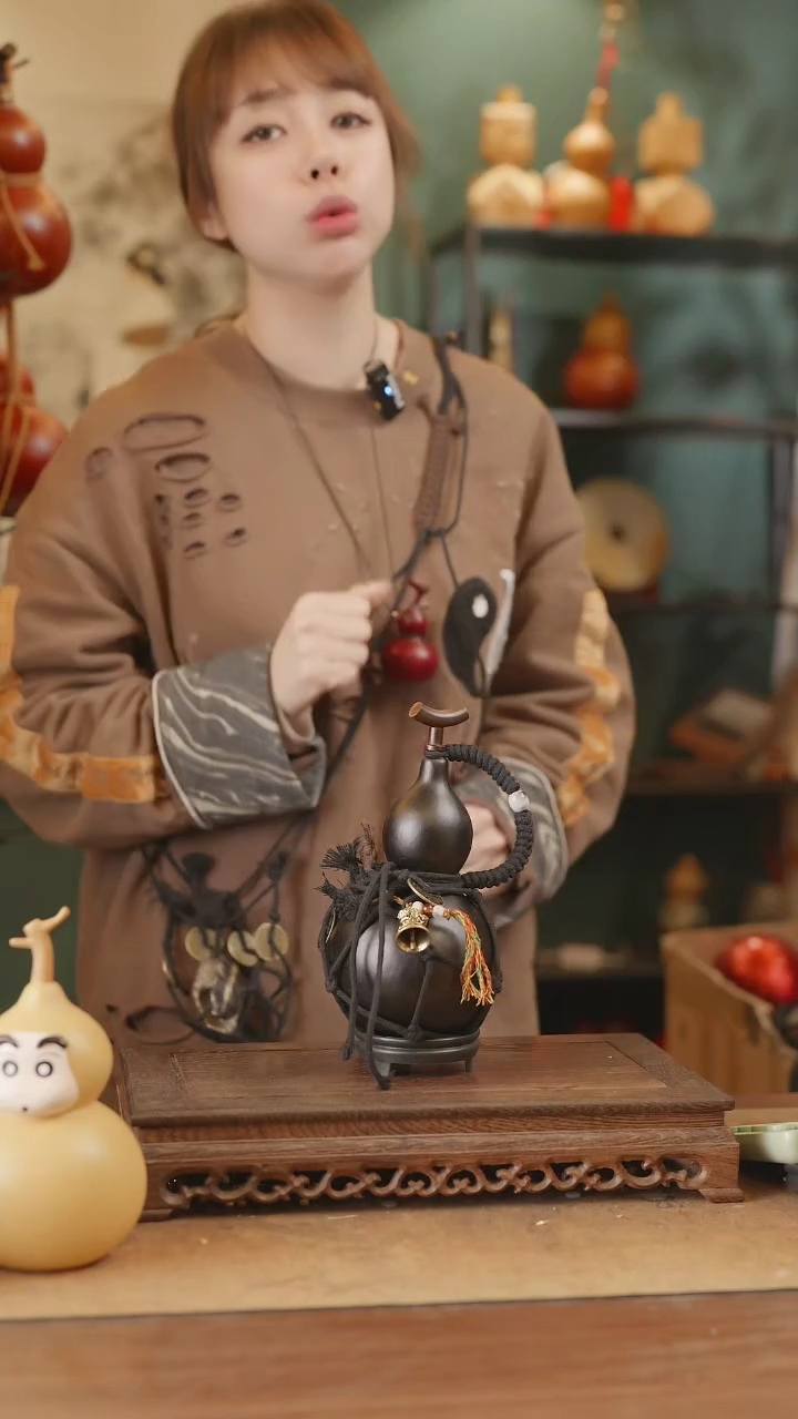 【闪购商品】259号精品天然大漆工艺防渗内胆酒葫芦~