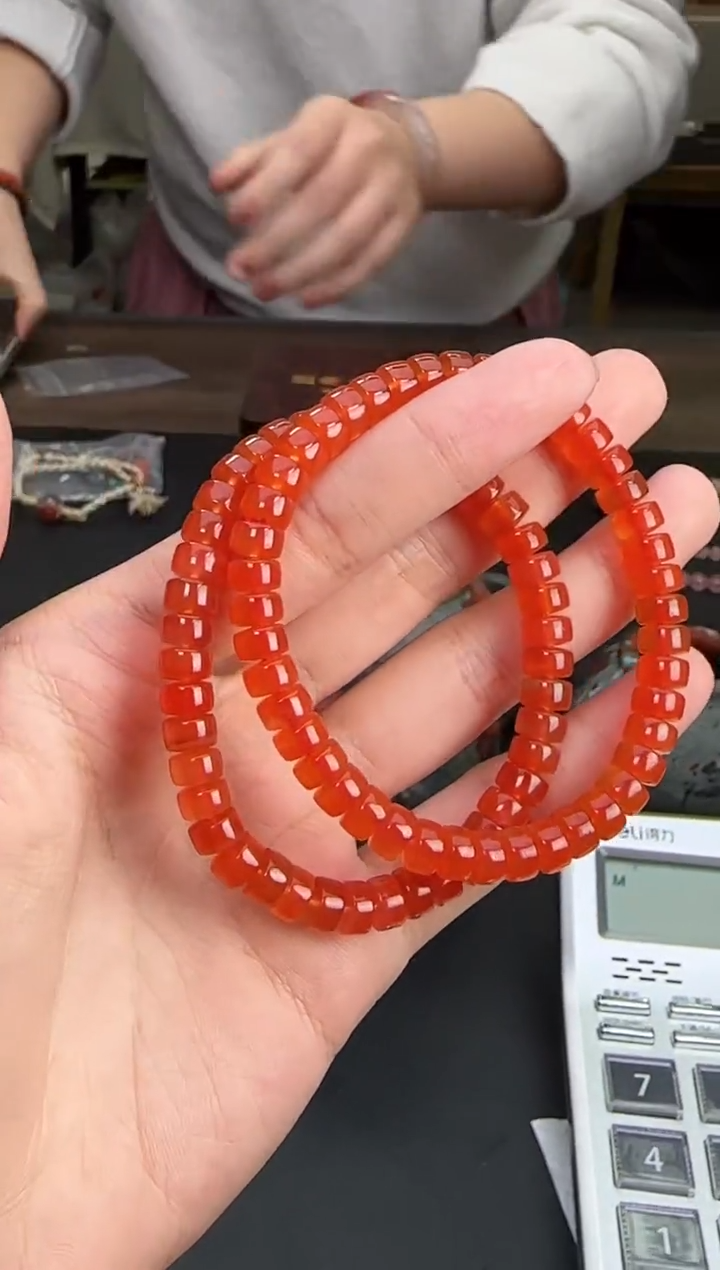 未镶嵌手串南红玛瑙JJD1208025多样性发一