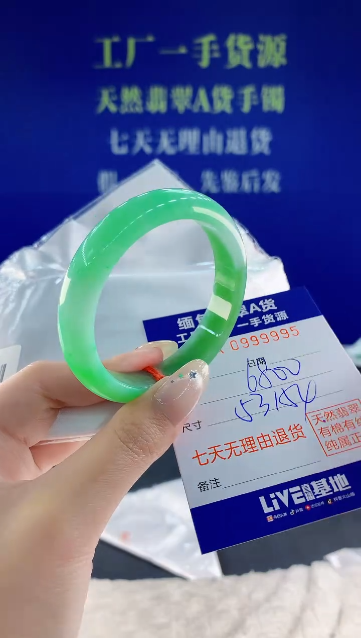 未镶嵌手镯翡翠95天然翡翠A货