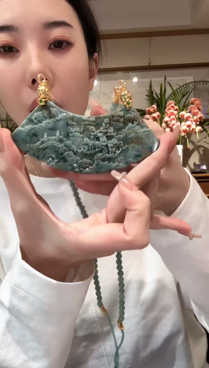 【闪购商品】翡翠颈饰未镶嵌国风