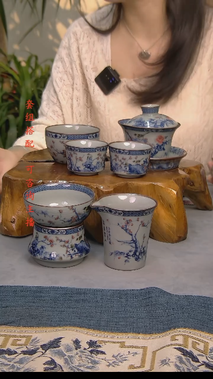 简装家用款6件套 老陶泥开片纹陶瓷茶具