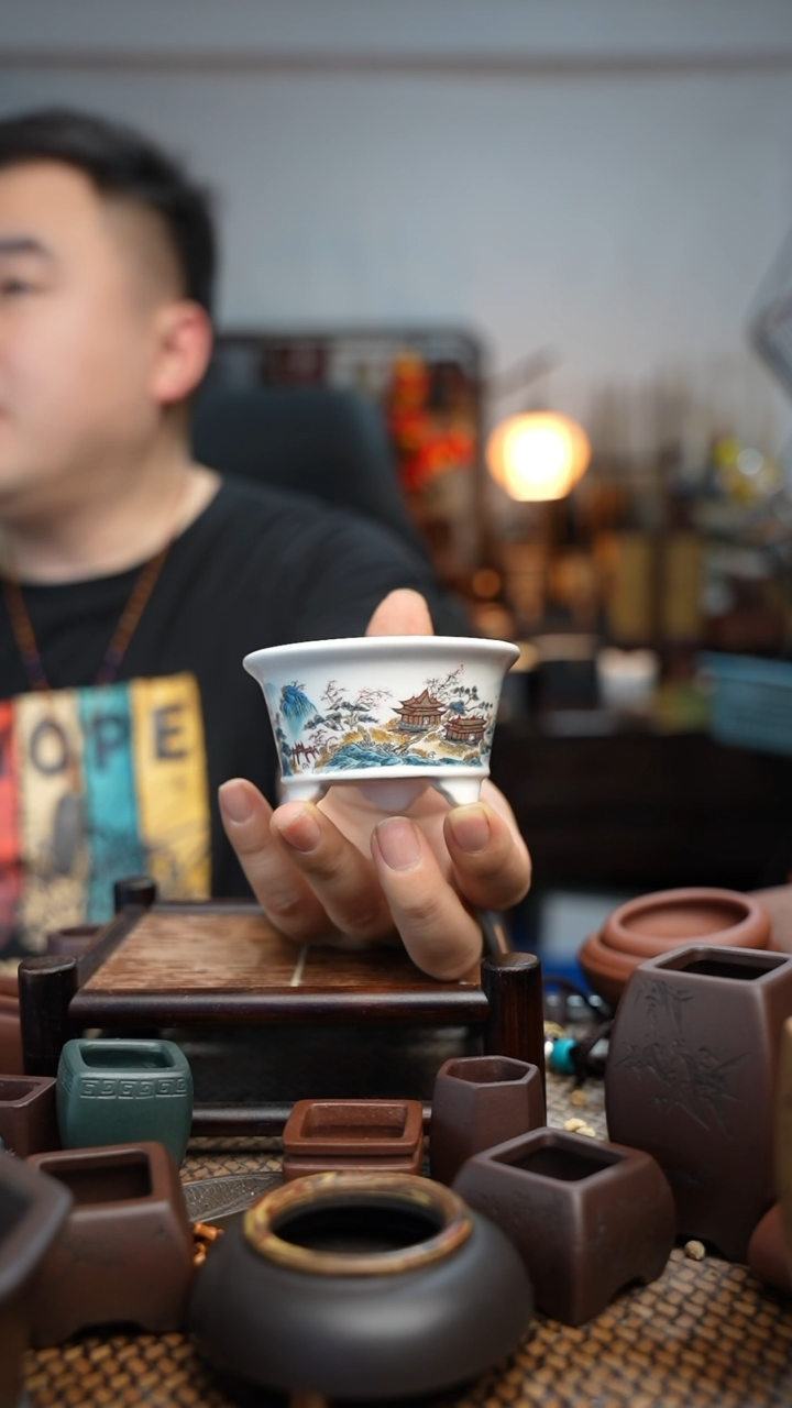 紫砂花盆長木軒精品紫砂8.2*4.6内口6*3