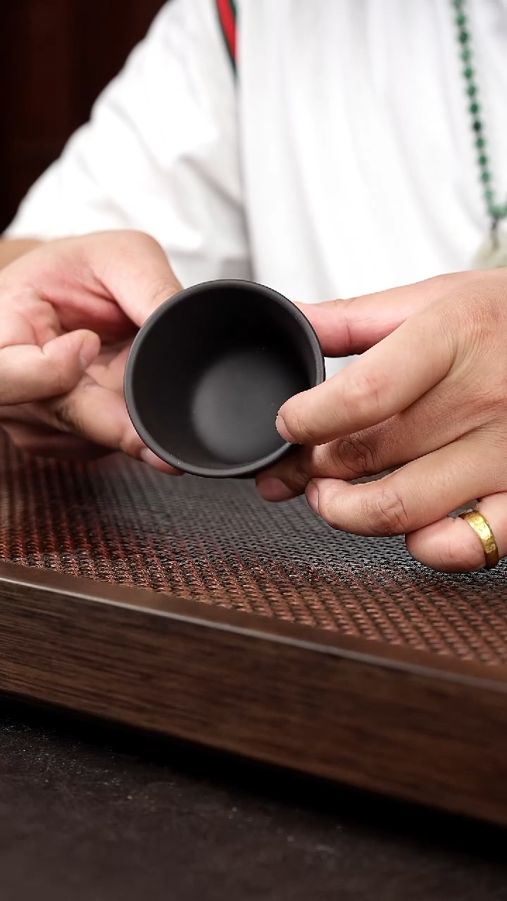 茶壶紫砂黑料风铃杯