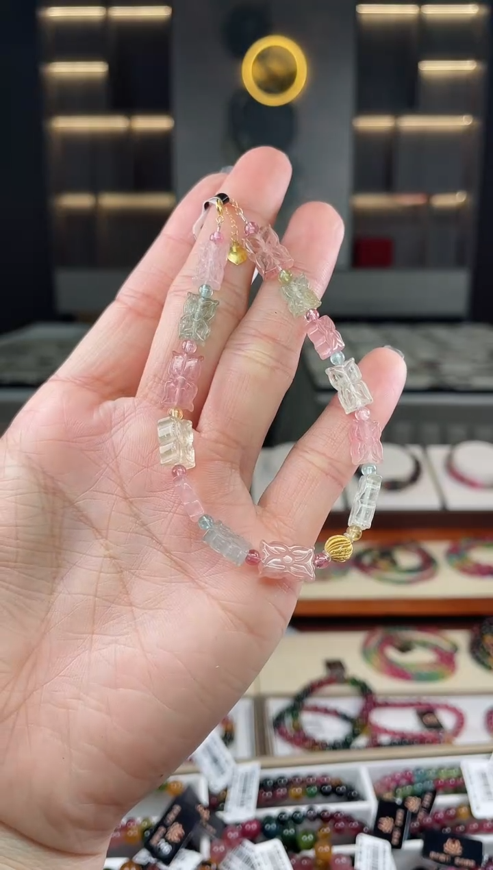 未镶嵌单圈手串碧玺（多样性发一条）T