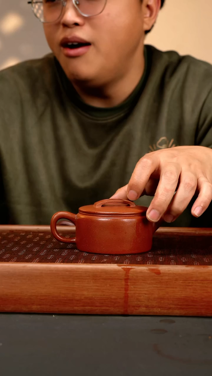 【闪购商品】紫砂茶壶sy 红降坡 汉瓦