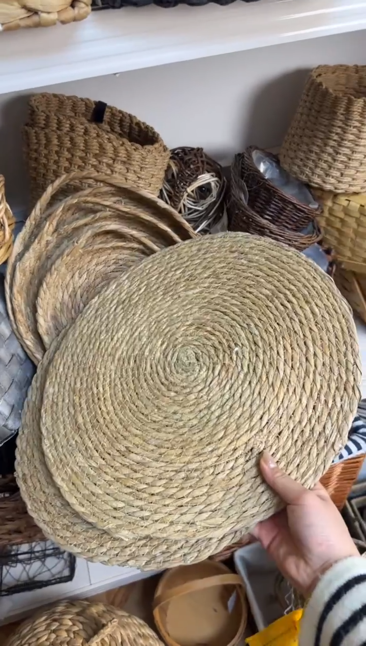 悦****）微瑕捡漏草编隔热垫