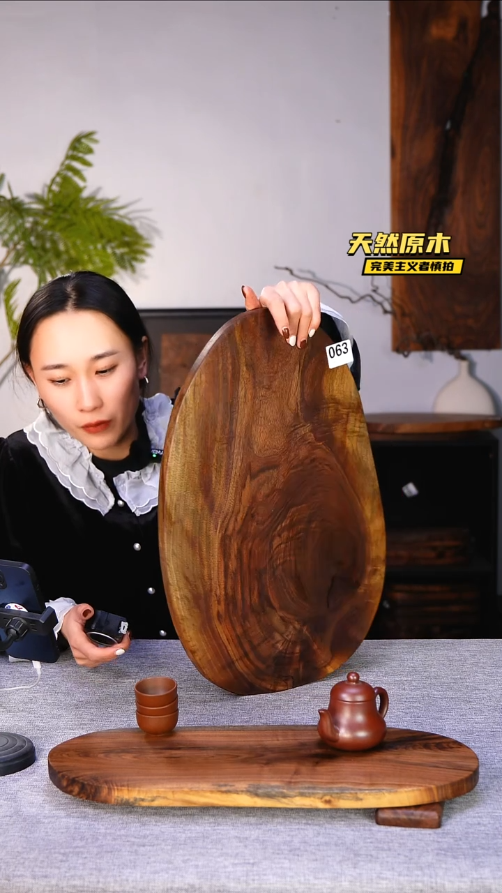 木北美黑胡桃原木.干裂疤结不属于商品质量问题完美主义者慎拍