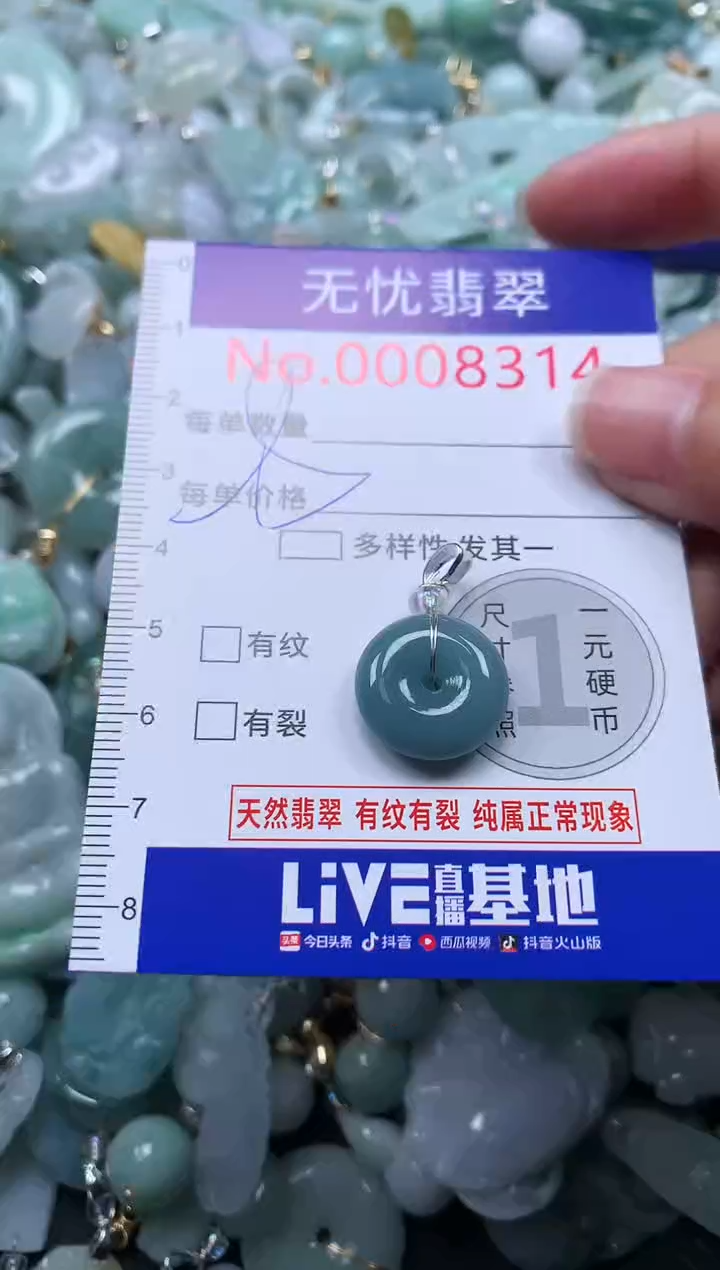 颈饰未镶嵌翡翠8314