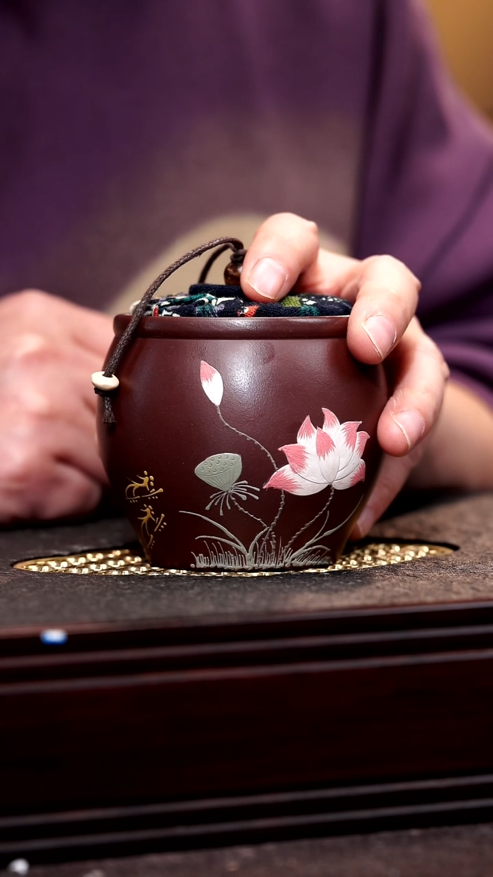 【闪购商品】紫砂茶杯精品紫砂茶叶罐51